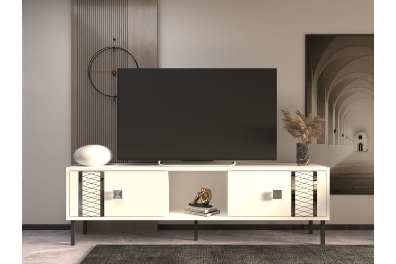 Frede TV-Bord 150 cm - Sølv - Møbler - TV borde & mediemøbler - TV-borde