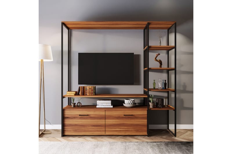 Gilzes TV-Bord 180 cm - Valnød - Møbler - TV borde & mediemøbler - TV-borde