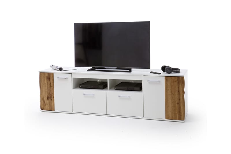 Granadie TV-Bord 203 cm - Hvid/Træ/Natur - Møbler - TV borde & mediemøbler - TV-borde