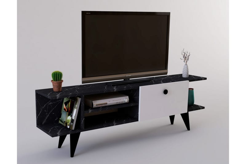 Gurnar TV-bord 120 cm - Sort/Hvid - Møbler - TV borde & mediemøbler - TV-borde