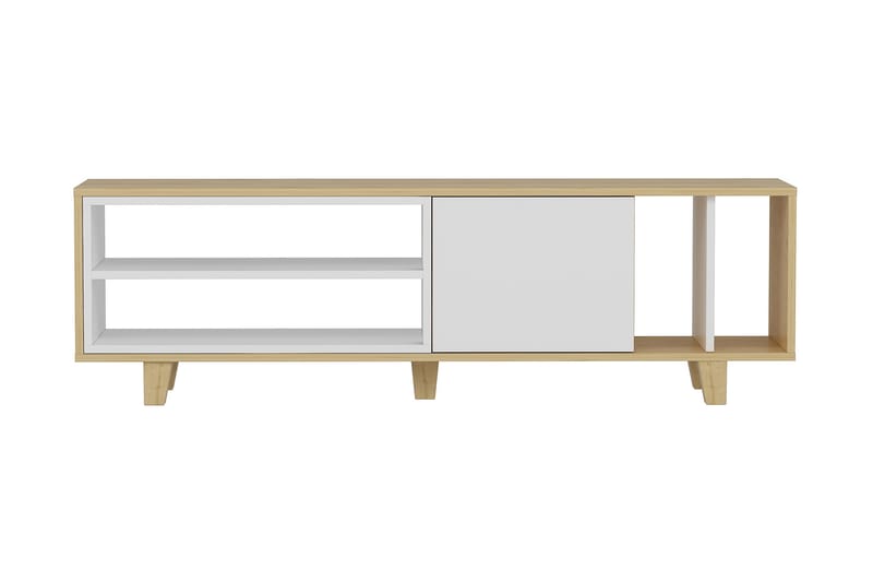 Hachen TV-bord 160 cm - Natur/Hvid - Møbler - TV borde & mediemøbler - TV-borde