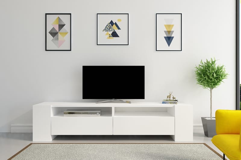 Hejde TV-Bord 155 cm - Hvid - Møbler - TV borde & mediemøbler - TV-borde