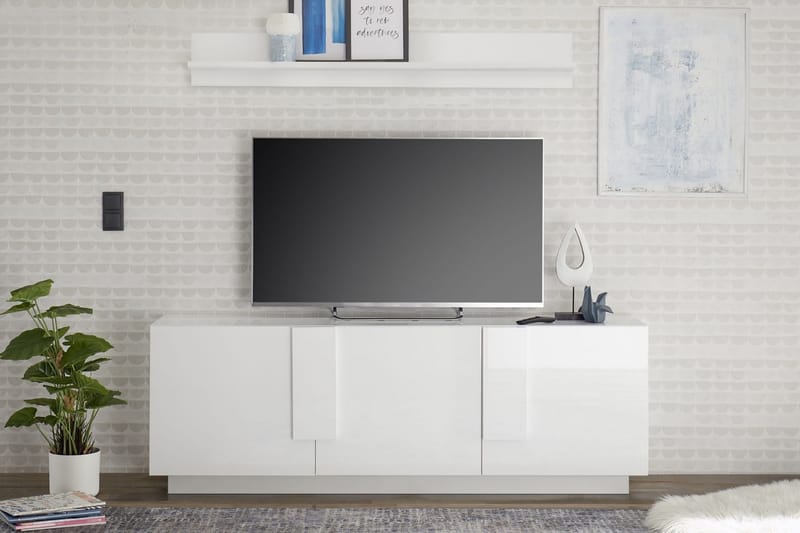 Helmund TV-Bord 182 cm - Hvid - Møbler - TV borde & mediemøbler - TV-borde