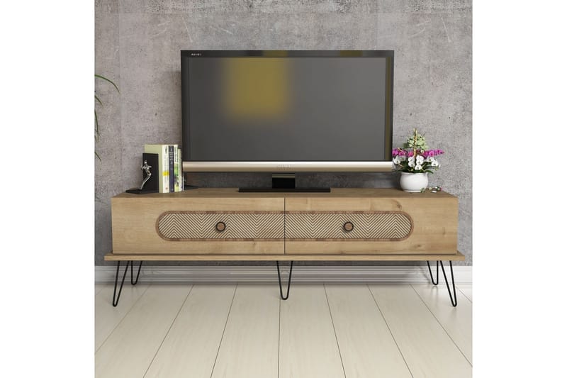 Hovdane TV-Bord 145 cm - Brun - TV-borde