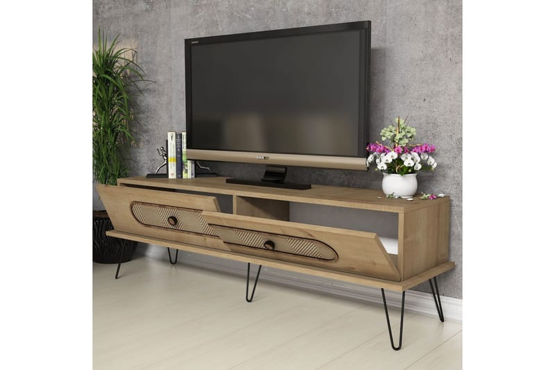 Hovdane TV-Bord 145 cm - Brun - TV-borde