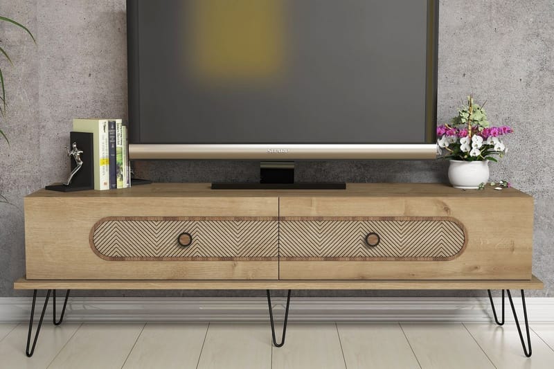 Hovdane TV-Bord 145 cm - Brun - Møbler - TV borde & mediemøbler - TV-borde