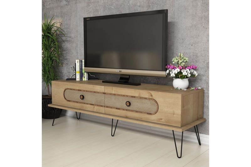 Hovdane TV-Bord 145 cm - Brun - TV-borde