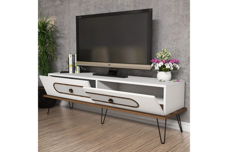 Hovdane TV-Bord 145 cm - Hvid - Møbler - TV borde & mediemøbler - TV-borde