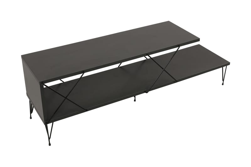 Jaennis TV-bord 120 cm - Antracit - Møbler - TV borde & mediemøbler - TV-borde