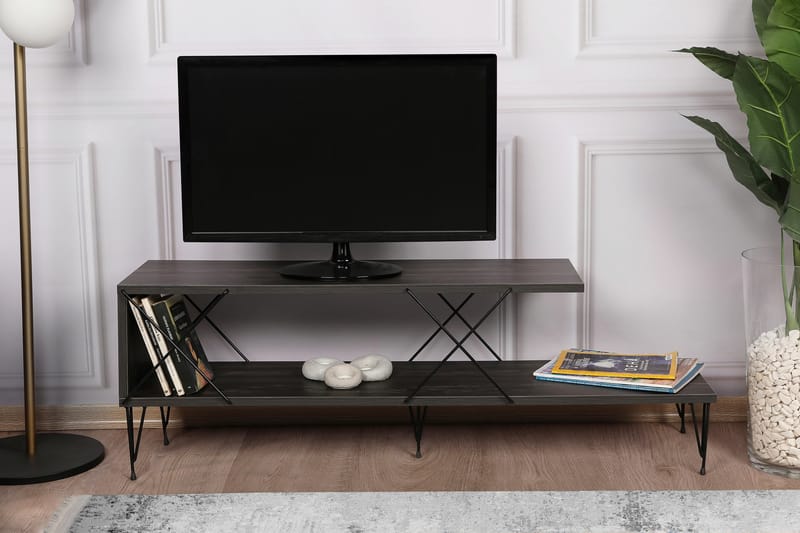Jaennis TV-Bord 120 cm - Mørkebrun - TV-borde