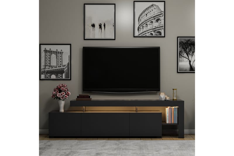 Jurukovo TV-Bord 192 cm - Antracit - Møbler - TV borde & mediemøbler - TV-borde