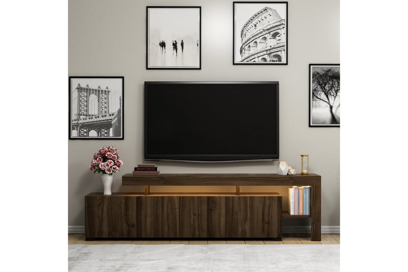 Jurukovo Tv-bord 192x37 cm Brun - Møbler - TV borde & mediemøbler - TV-borde