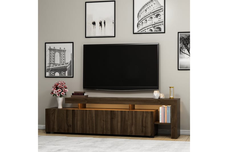 Jurukovo Tv-bord 192x37 cm Brun - Møbler - TV borde & mediemøbler - TV-borde