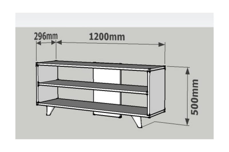 Kathrina TV-Bænk 120 cm - Eg - Møbler - TV borde & mediemøbler - TV-borde