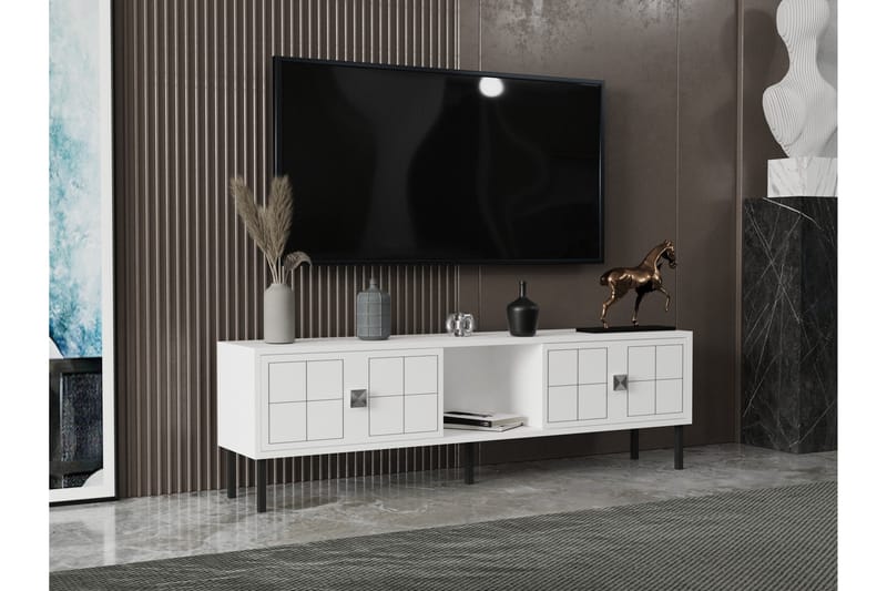 Keary TV-Bord 150 cm - Sølv - Møbler - TV borde & mediemøbler - TV-borde