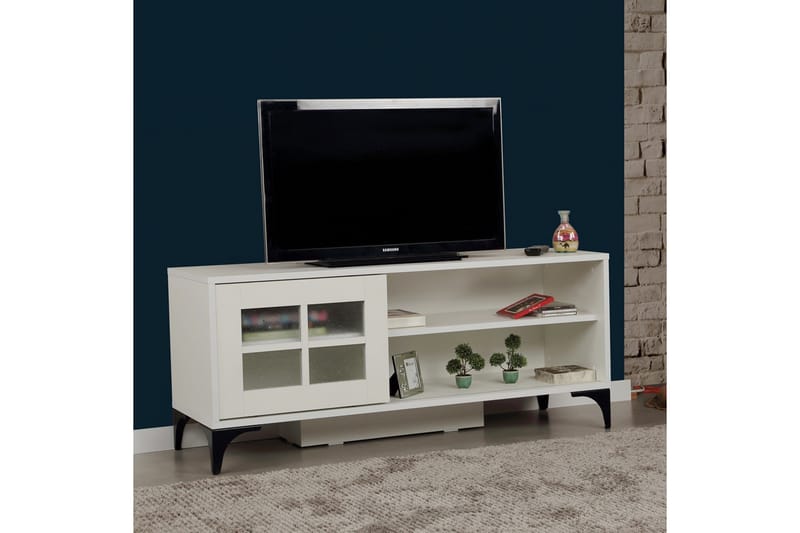 Komfortabel TV-Bord 125 cm - Hvid - Møbler - TV borde & mediemøbler - TV-borde