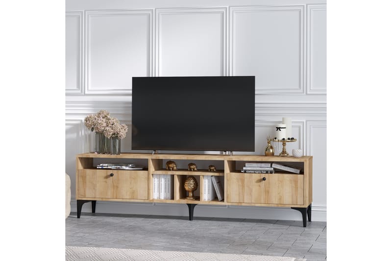 Lanzano TV-Bord 180 cm - Natur - Møbler - TV borde & mediemøbler - TV-borde