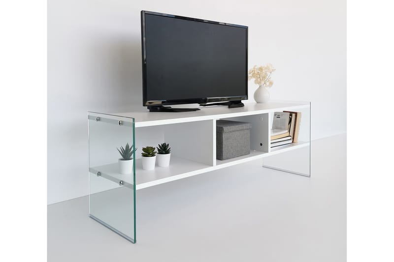 Lekkenne TV-Bord 122 cm - Hvid - Møbler - TV borde & mediemøbler - TV-borde