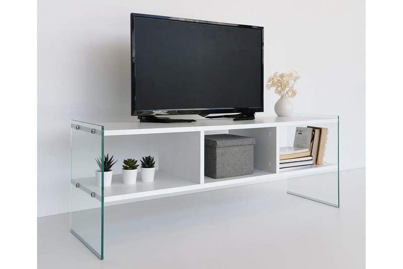 Lekkenne TV-Bord 122 cm - Hvid - Møbler - TV borde & mediemøbler - TV-borde