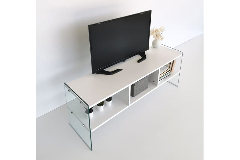 Lekkenne TV-Bord 122 cm - Hvid - Møbler - TV borde & mediemøbler - TV-borde