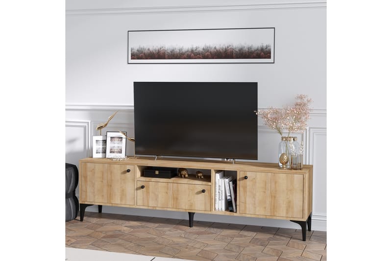 Liscard TV-bord 180 cm - Natur - Møbler - TV borde & mediemøbler - TV-borde