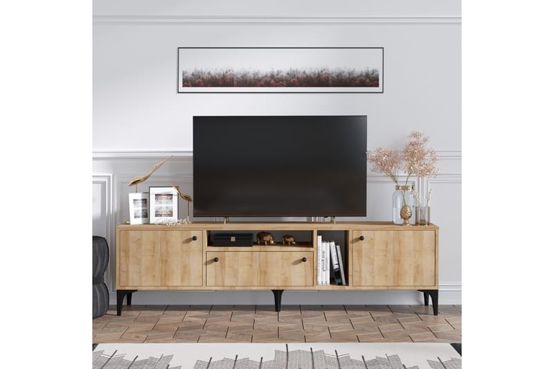 Liscard TV-bord 180 cm - Natur - Møbler - TV borde & mediemøbler - TV-borde