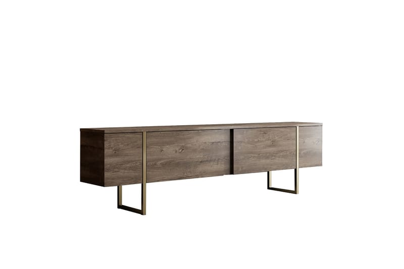 Luxe Tv-bord 180x50 cm Brun/Guld - Møbler - TV borde & mediemøbler - TV-borde