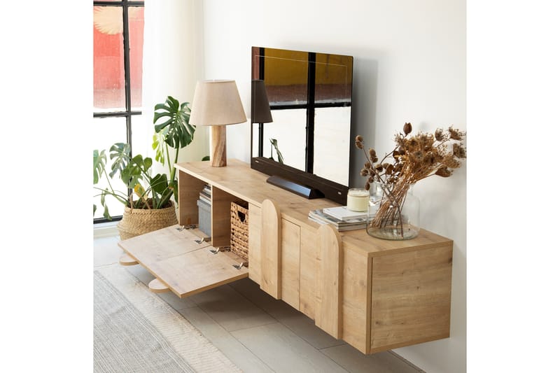 Malpani TV-Bord 180 cm - Oak - Møbler - TV borde & mediemøbler - TV-borde