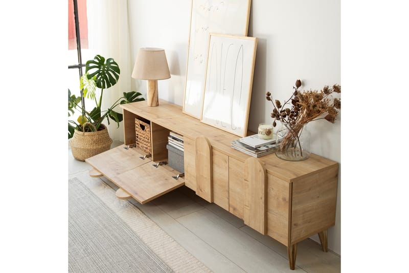 Malpani TV-Bord 180 cm - Oak - Møbler - TV borde & mediemøbler - TV-borde