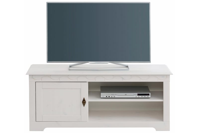 Marzell tv-bord 125 cm - hvid - Møbler - TV borde & mediemøbler - TV-borde