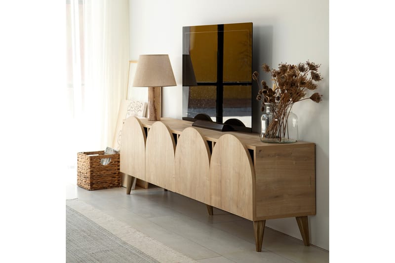 Mesta TV-Bord 180 cm - Oak - Møbler - TV borde & mediemøbler - TV-borde