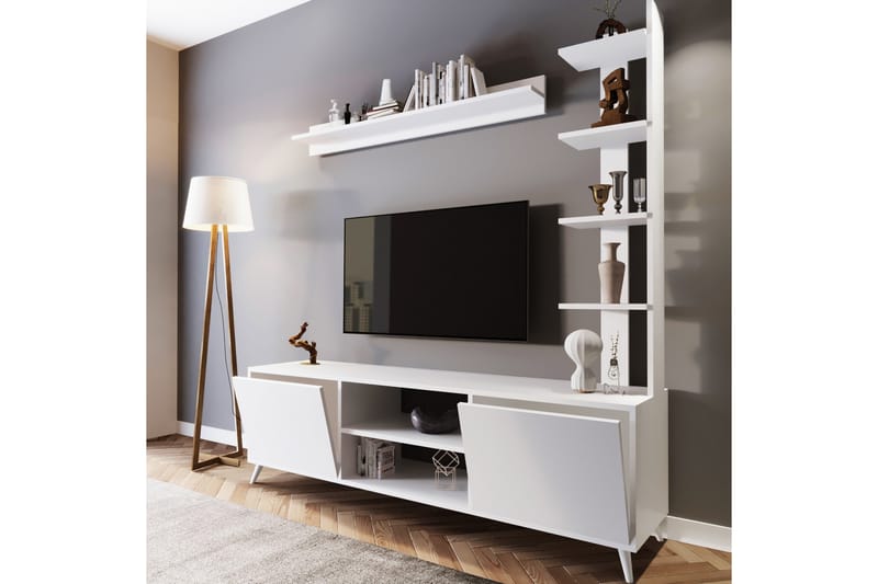 Milandes TV-Bord 180 cm - Hvid - Møbler - TV borde & mediemøbler - TV-borde