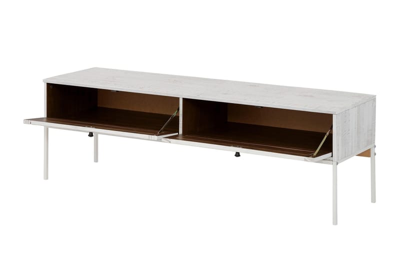 Munira tv-bord 140 cm - Beige/hvid - Møbler - TV borde & mediemøbler - TV-borde