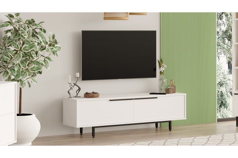 Munish TV-Bord 160 cm - Hvid - Møbler - TV borde & mediemøbler - TV-borde