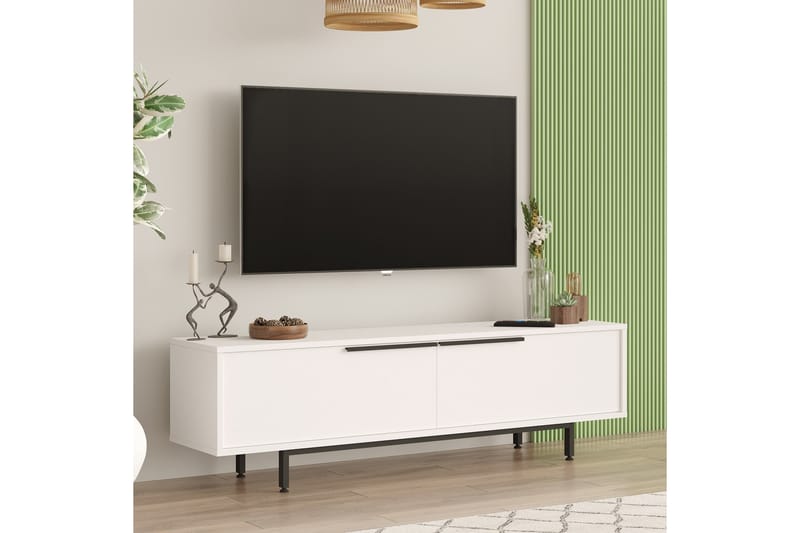 Munish TV-Bord 160 cm - Hvid - Møbler - TV borde & mediemøbler - TV-borde