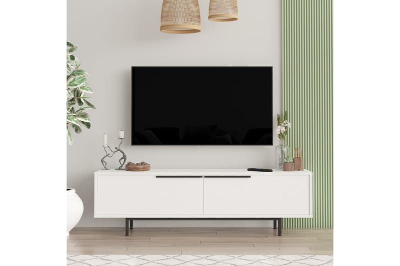 Munish TV-Bord 160 cm - Hvid - Møbler - TV borde & mediemøbler - TV-borde