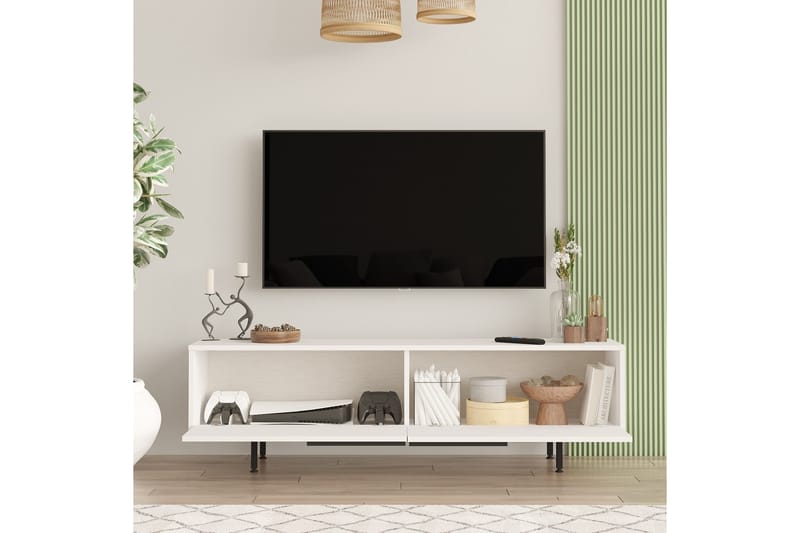 Munish TV-Bord 160 cm - Hvid - Møbler - TV borde & mediemøbler - TV-borde