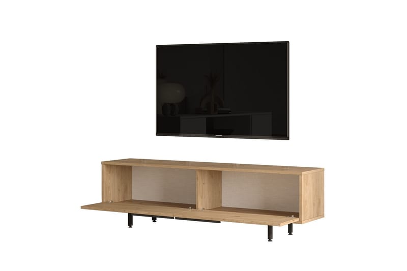 Munish TV-Bord 160 cm - Valnød finér - Møbler - TV borde & mediemøbler - TV-borde