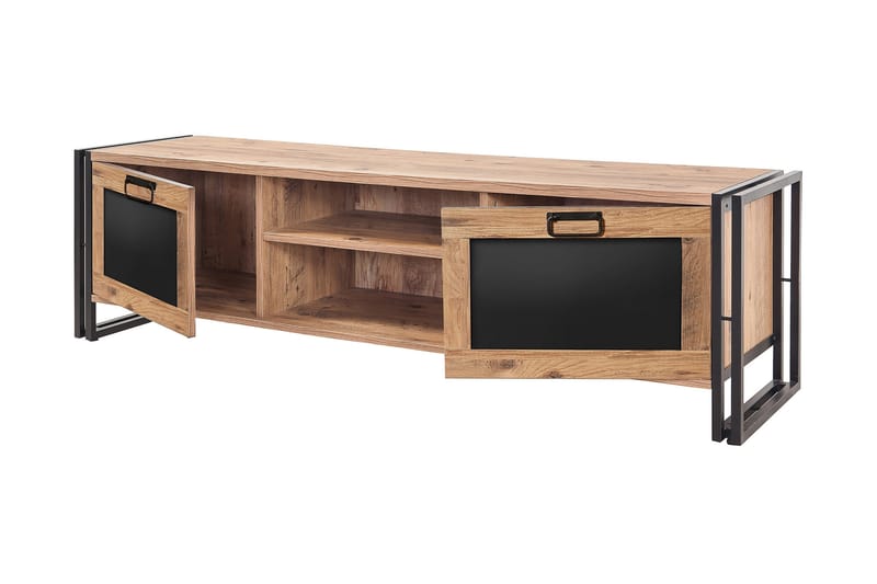 Olalla TV-bord 180 cm - Natur/Sort - Møbler - TV borde & mediemøbler - TV-borde