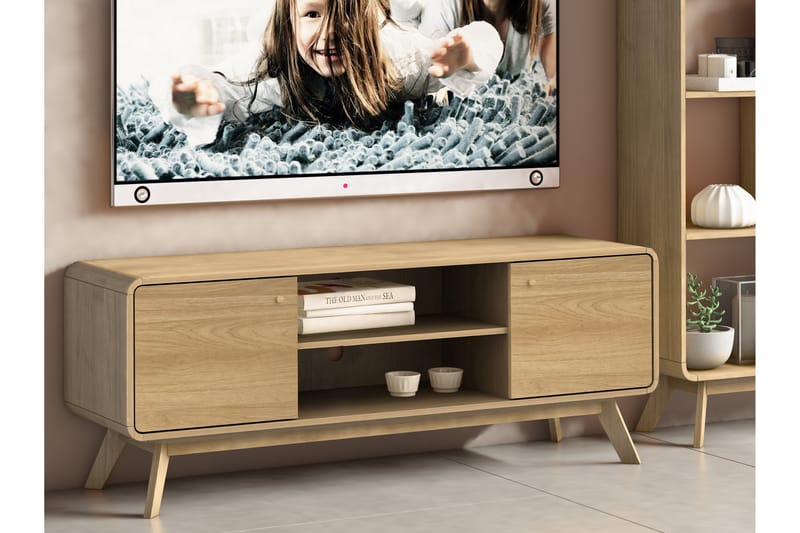 Olivet TV-Bord 140 cm - Natur - Møbler - TV borde & mediemøbler - TV-borde