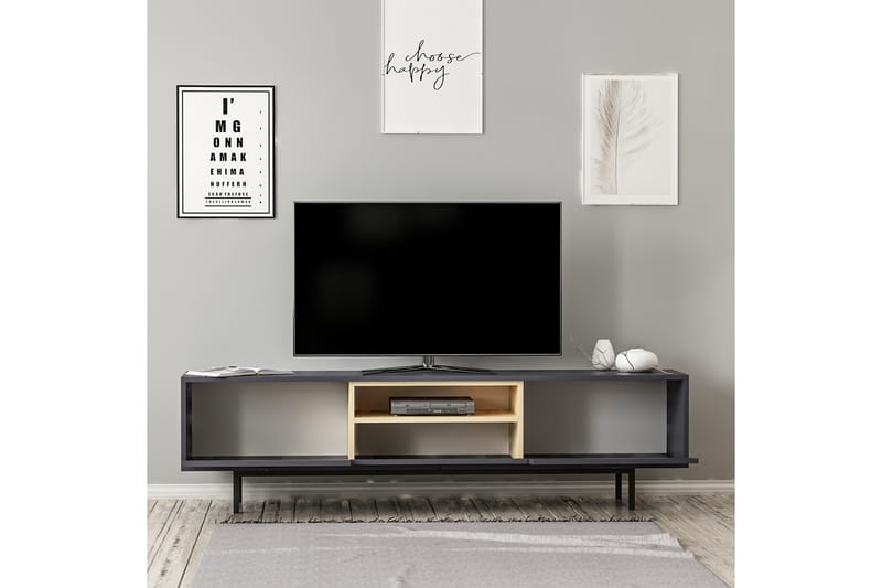 Papias TV-Bord 180 cm - Antracit - Møbler - TV borde & mediemøbler - TV-borde