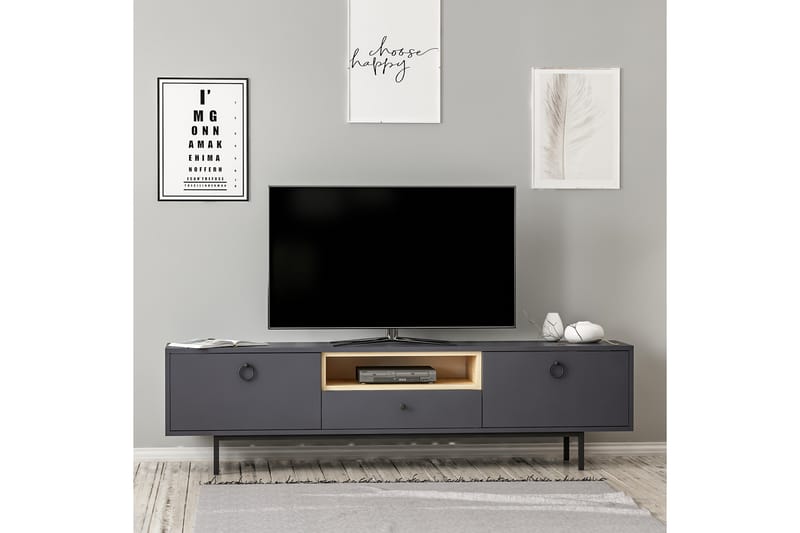 Papias TV-Bord 180 cm - Antracit - Møbler - TV borde & mediemøbler - TV-borde