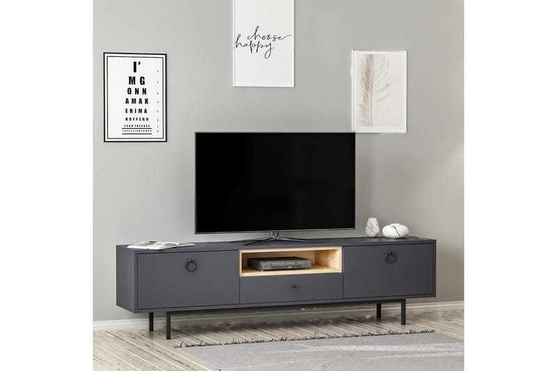 Papias TV-Bord 180 cm - Antracit - Møbler - TV borde & mediemøbler - TV-borde