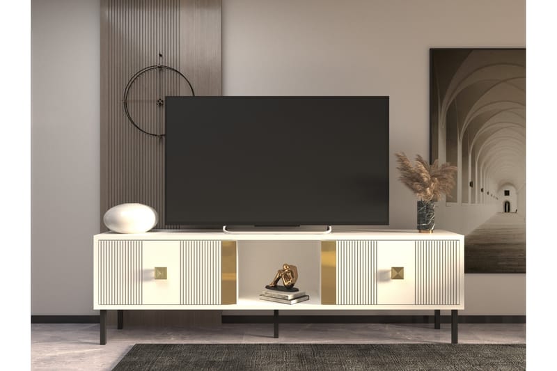 Portes TV-Bord 150 cm - Guld - Møbler - TV borde & mediemøbler - TV-borde