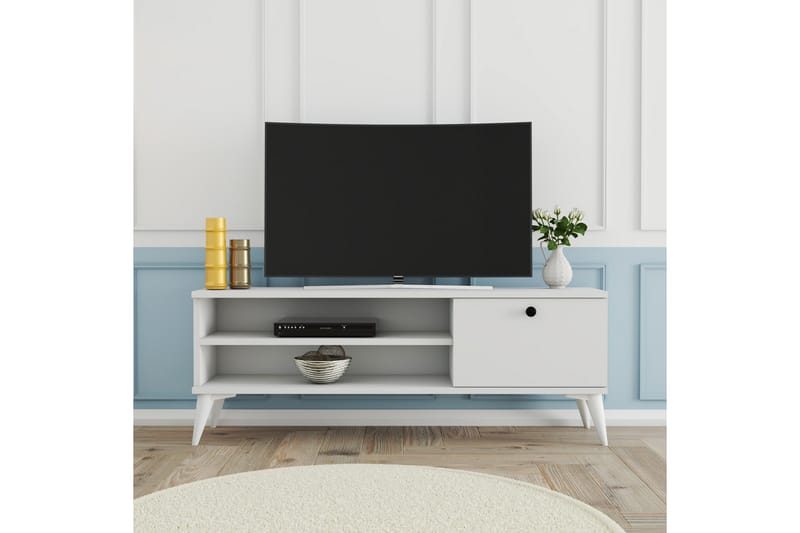 Reyne TV-bord 120 cm - Hvid - Møbler - TV borde & mediemøbler - TV-borde