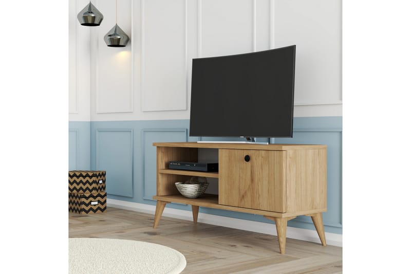 Reyne TV-Bord 90 cm - Natur - Møbler - TV borde & mediemøbler - TV-borde