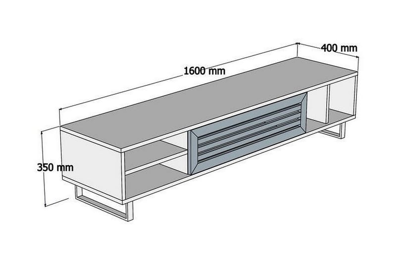 Rinorea TV-Bord 160x35 cm - Brun - Møbler - TV borde & mediemøbler - TV-borde