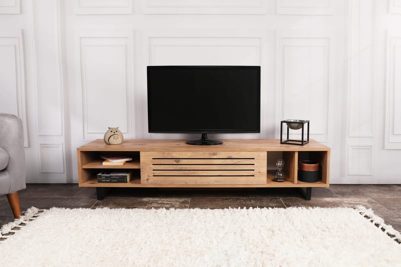 Rinorea TV-Bord 160x35 cm - Grøn - Møbler - TV borde & mediemøbler - TV-borde