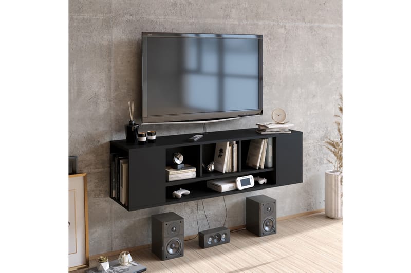 Risnabben TV-Bord 135 cm - Sort - Møbler - TV borde & mediemøbler - TV-borde