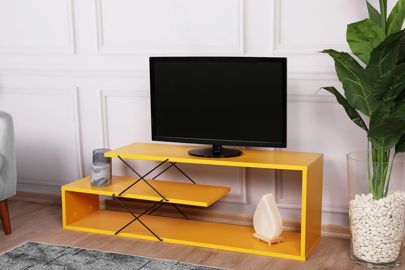 Riyana TV-bord 120 cm - Gul - Møbler - TV borde & mediemøbler - TV-borde